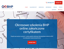 Tablet Screenshot of e-bhpszkolenia.pl